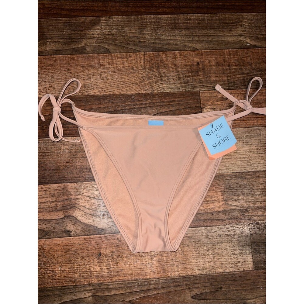 Shade & Shore Women's Blush Tie-Side Bikini Bottom medium